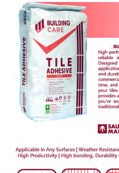 Tile Adhesive C2TE — Building Care
